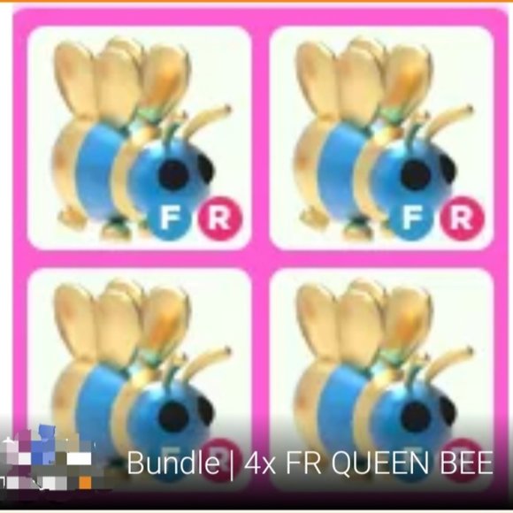 Roblox Adopt Me x4 FR Queen Bee Bundle - Picture 1 of 1